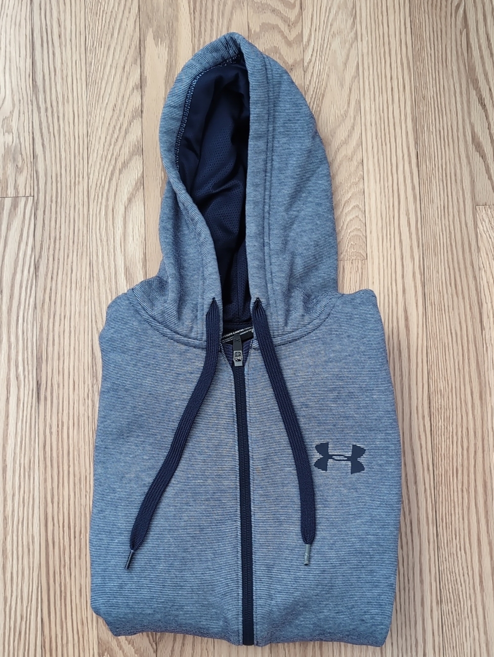 Under Armour Blue Hooded Full-Zip Jacket - Medium